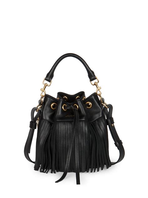 ysl emmanuelle fringed bucket bag|Saint Laurent Emmanuelle Small Fringe Bucket Bag.